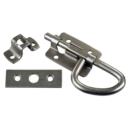 JR PRODUCTS JR Products 20655 Universal Bolt Latch - Nickel 20655